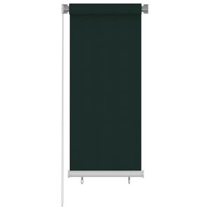 vidaXL Venkovn&iacute; roleta 65 (&Scaron;) x 140 (V) cm tmavě zelen&aacute; HDPE