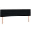vidaXL Box spring postel s matrac&iacute; čern&aacute; 180x210 cm samet