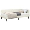 vidaXL Rohov&yacute; r&aacute;m postele s matrac&iacute; Jin&yacute; s čelo 2 ks Kr&eacute;mov&aacute; samet