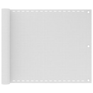 vidaXL Balkonov&aacute; z&aacute;stěna b&iacute;l&aacute; 75 x 300 cm HDPE