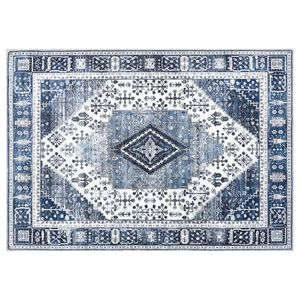 vidaXL Koberec ORIZ Tmavě modr&aacute; 140 x 200 cm 100% polyester