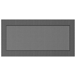 vidaXL Venkovn&iacute; koberec Chevron ARAKIL Čern&aacute; a &scaron;ed&aacute; 500 x 250 cm