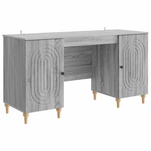 vidaXL Stůl &Scaron;ed&aacute; sonoma 142,5 x 50 x 75 cm Kompozitn&iacute; dřevo