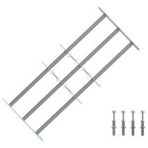 vidaXL Mř&iacute;žky oken 700-1050 mm Pozinkovan&aacute; ocel Stř&iacute;brn&aacute;