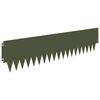 vidaXL Okraj tr&aacute;vn&iacute;ku 10 pcs 103 x 25 cm kov Olivově zelen&aacute;