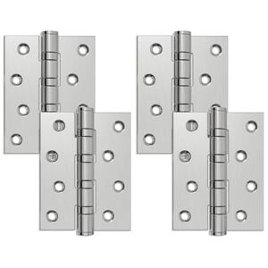 vidaXL Z&aacute;věs 4 ks 100 x 78 x 13 mm Stř&iacute;brn&aacute; Ocel