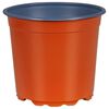 vidaXL Kulat&yacute; květin&aacute;č 100 ks Cihlov&aacute; &Oslash; 15 x 13 cm Plast
