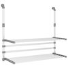 vidaXL Su&scaron;&aacute;k na pr&aacute;dlo na balkon 89 x 25 x (60&ndash;95) cm hlin&iacute;k
