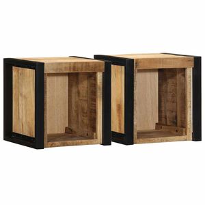 vidaXL Nočn&iacute; stolky 2 ks 40x35x40 cm hrub&yacute; mangovn&iacute;k