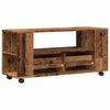 vidaXL TV skř&iacute;ňka na kolečk&aacute;ch old wood 102 x 34,5 x 43 cm kompozit