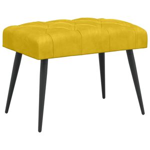 vidaXL Lavice s knofl&iacute;kov&yacute;m pro&scaron;&iacute;v&aacute;n&iacute;m Žlut&aacute; 60 x 40 x 45 cm Samet