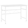 vidaXL PC stůl b&iacute;l&yacute; 105 x 55 x 72 cm MDF a kov