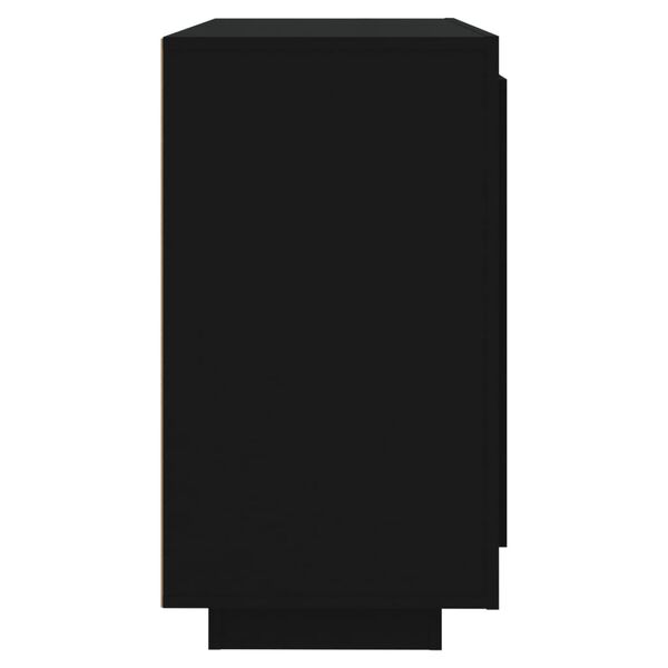 vidaXL Příborník černý 80 x 40 x 75 cm kompozitní dřevo