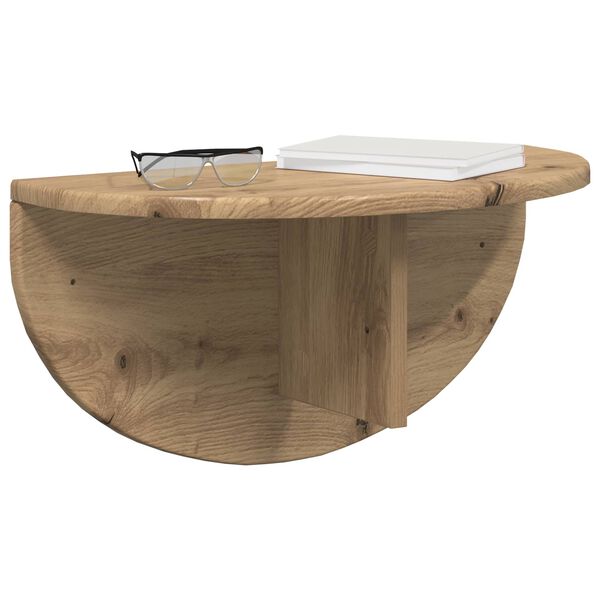 vidaXL N&aacute;stěnn&aacute; polička N&aacute;stěnn&yacute; 2 pcs Artisanov&yacute; dub 48 x 24 x 24 cm