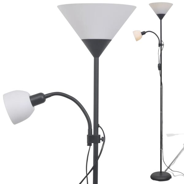 vidaXL Stojac&iacute; lampa čern&aacute;