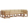 vidaXL Venkovn&iacute; pohovkov&aacute; souprava 7 pcs Přirozen&aacute; a B&eacute;žov&aacute;
