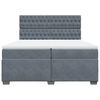 vidaXL Box spring postel s matrac&iacute; tmavě &scaron;ed&aacute; 200x200 cm samet