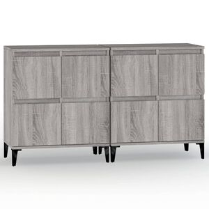 vidaXL Př&iacute;born&iacute;ky 2 ks &scaron;ed&eacute; sonoma 60 x 35 x 70 cm kompozitn&iacute; dřevo