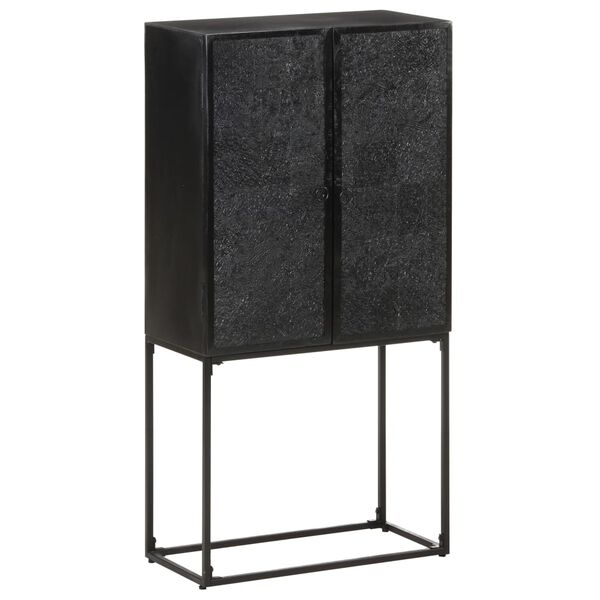 vidaXL Příborník černý 60 x 30 x 120 cm masivní akácie a mangovník