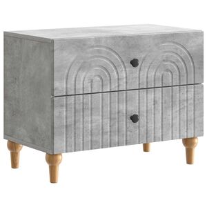 vidaXL Nočn&iacute; skř&iacute;ňka Betonově &scaron;ed&aacute; 62 x 34,5 x 48 cm Kompozitn&iacute; dřevo