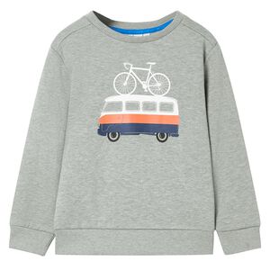 Dětsk&aacute; mikina světle khaki melanž 92