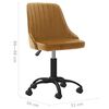 vidaXL Otočn&eacute; j&iacute;deln&iacute; židle 4 ks hněd&eacute; samet