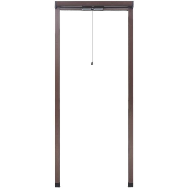 Hnědá stahovací síť proti hmyzu na okna 80 x 170 cm