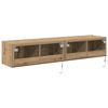 vidaXL TV wall cabinet N&aacute;stěnn&yacute; 2 pcs Artisanov&yacute; dub 80 x 35 x 31 cm