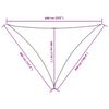 vidaXL Stínící plachta oxfordská látka trojúhelníková 4x5x6,4 m černá
