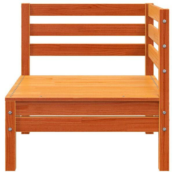 vidaXL Zahradní pohovka rohová voskově hnědá masivní borovice