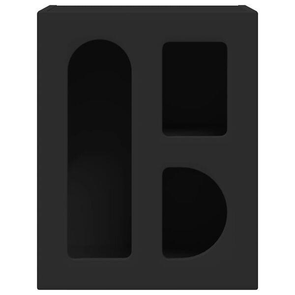 vidaXL Nočn&iacute; stolek Čern&aacute; 40 x 35 x 50 cm kompozitn&iacute; dřevo