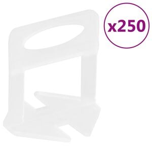 vidaXL Nivelačn&iacute; spony na obklady 250 ks 1 mm