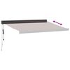 vidaXL Automatická zatahovací markýza hnědá 300 x 250 cm