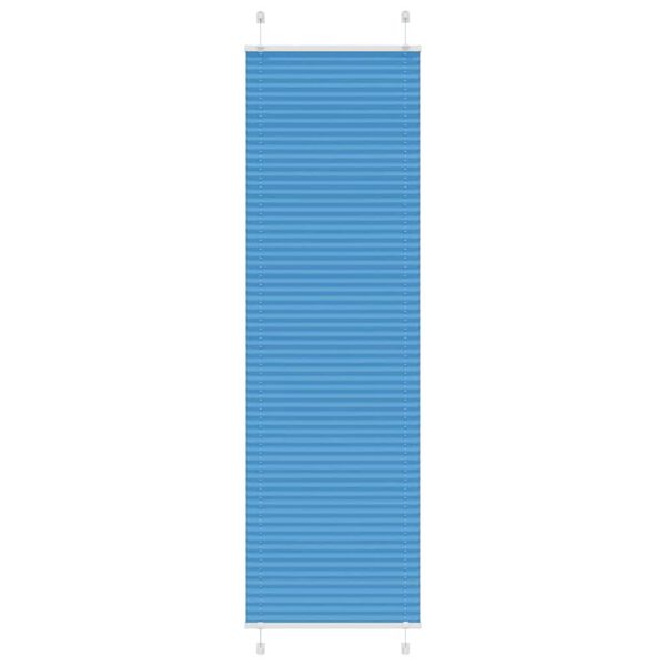 vidaXL Plisovan&aacute; roleta modr&aacute; 55x200 cm &Scaron;&iacute;řka l&aacute;tky 54,4 cm Polyester