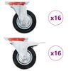 vidaXL 32 ks otočn&aacute; kolečka 100 mm