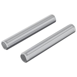 vidaXL Z&aacute;vitov&aacute; tyč 2 pcs Stř&iacute;brn&aacute; 8 x 55 mm Ocel