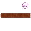 vidaXL Travn&iacute; lemy 50 ks 15 x 103 cm flexibiln&iacute; cortenov&aacute; ocel