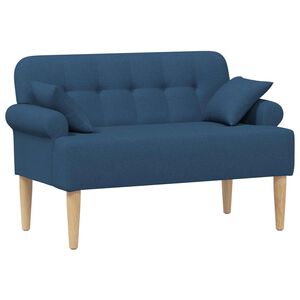vidaXL Pohovka s knofl&iacute;kov&yacute;m pro&scaron;&iacute;v&aacute;n&iacute;m Modr&aacute; 120 x 65 x 79 cm Textil
