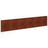 vidaXL Okraj tr&aacute;vn&iacute;ku 20 pcs 100 x 22 cm Ocel Rezav&aacute;