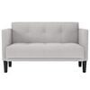 vidaXL Loveseat Sofa obl&aacute;čkově &scaron;ed&aacute; 111 cm textil