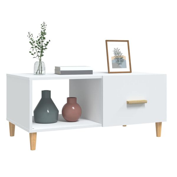 vidaXL Konferenčn&iacute; stolek b&iacute;l&yacute; 89,5 x 50 x 40 cm kompozitn&iacute; dřevo