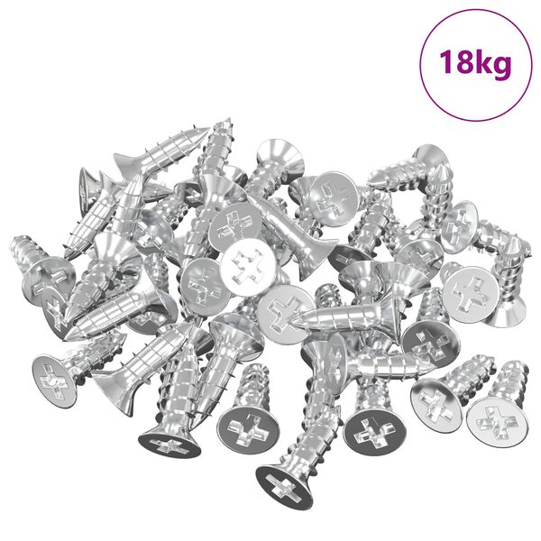 vidaXL Drž&aacute;k na zrcadlo 340 pcs Niklov&aacute; 35 x 30 x 8,3 mm Ocel