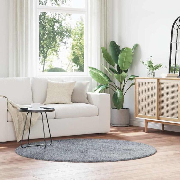 vidaXL Koberec Shaggy s vysok&yacute;m vlasem NAVARRA světle &scaron;ed&yacute; 160x160 cm