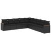 vidaXL Patio Sofa Set 9m&iacute;stn&eacute; Black