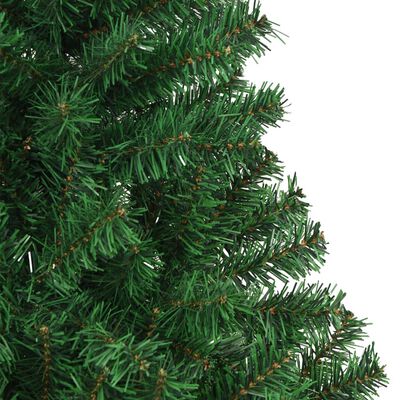 vidaXL Umělý vánoční stromek s hustými větvemi zelený 240 cm PVC