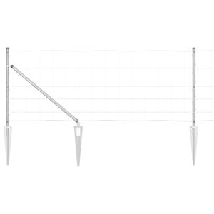 vidaXL Plotov&yacute; sloupek. Pozinkovan&yacute; 25 x 0,8 m Ocel