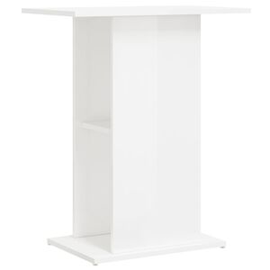vidaXL Stojan na akv&aacute;rium leskl&yacute; b&iacute;l&yacute; 60,5x36x72,5 cm kompozitn&iacute; dřevo