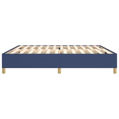 vidaXL Rám postele modrá 200x200 cm textil