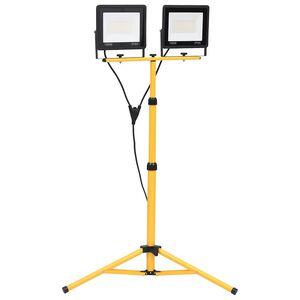 vidaXL LED reflektor se stojanem 2 x 100 W tepl&eacute; b&iacute;l&eacute; světlo
