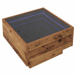 vidaXL Konferenčn&iacute; stolek Star&eacute; dřevo 50 x 50 x 30 cm